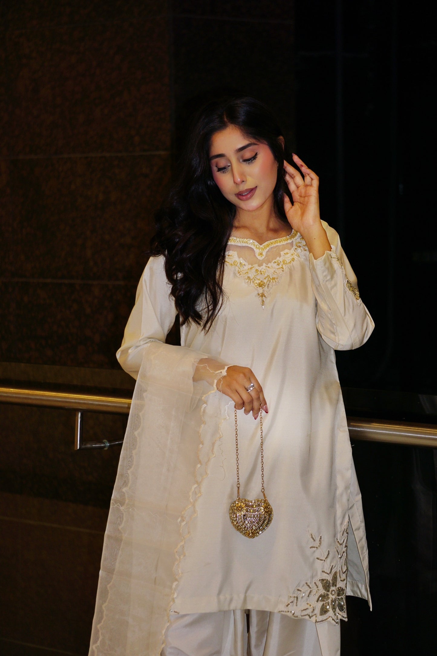 Ivory Farshi Shalwar Set