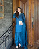 Blue Farshi Shalwar Set