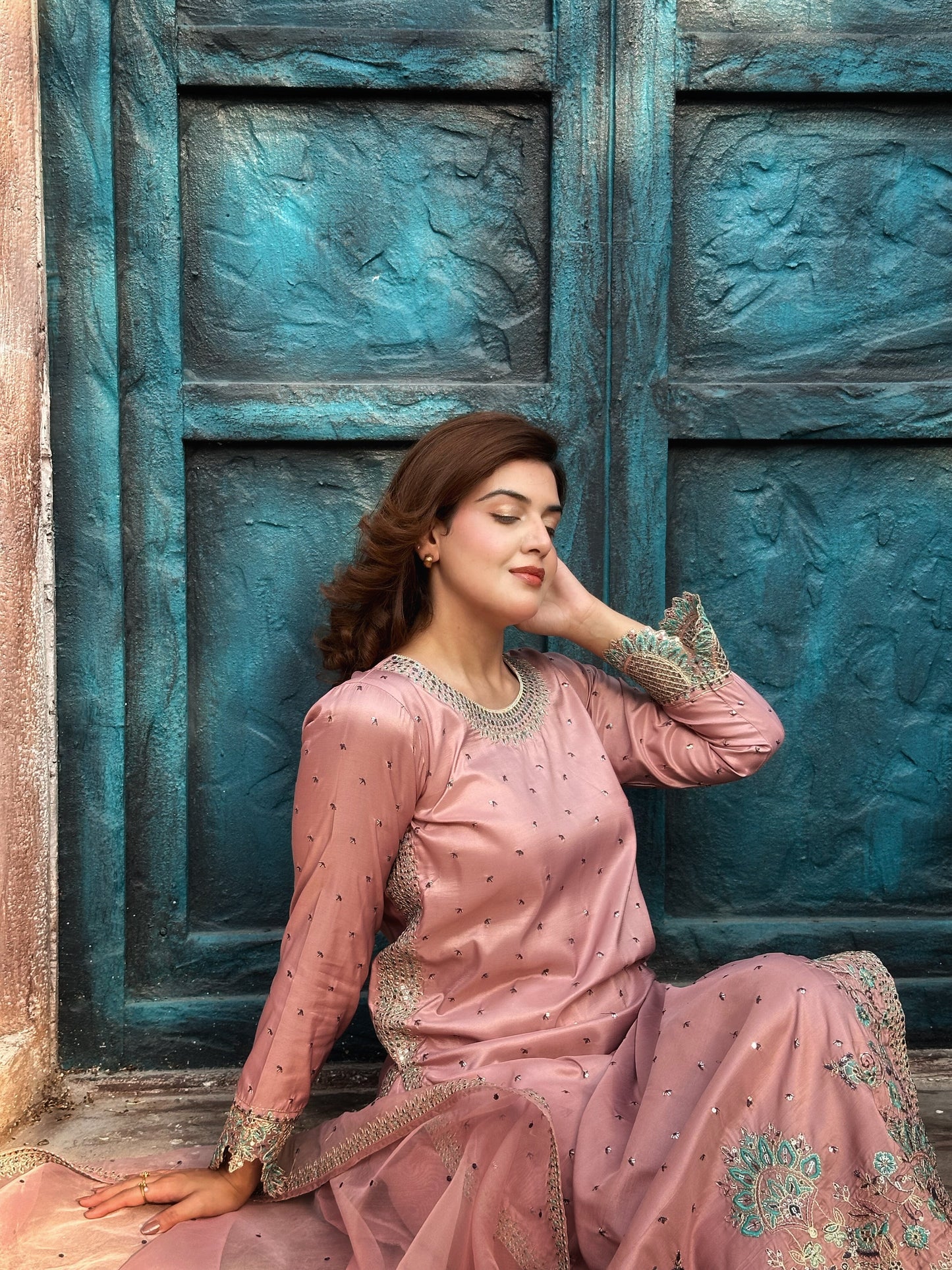 Pink Affair - 3pcs Silk Kurta Set