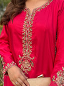 Pink Farshi Affair - 3 Piece Silk