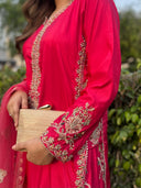 Pink Farshi Affair - 3 Piece Silk