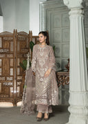 Mehru Mauve | 3pcs Organza