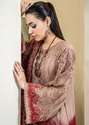 Rustic Brown Pret | 3pcs Chiffon Kurta Set
