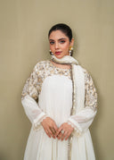 Shehnai White - 3pc Chiffon