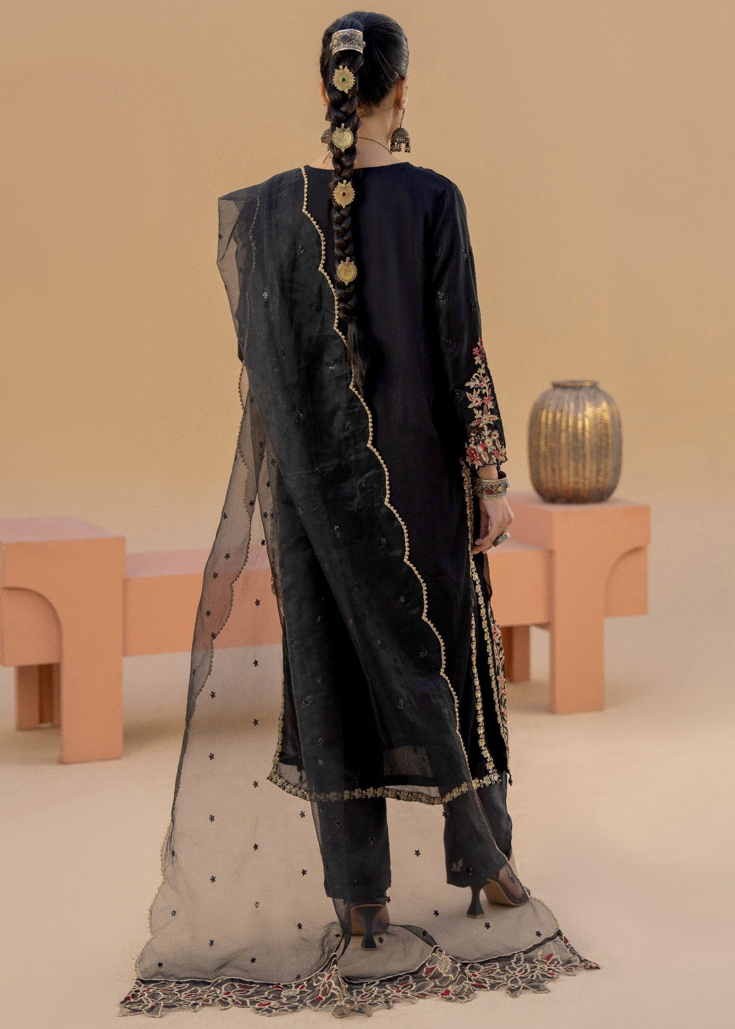 Bakhur Black | 3pcs Chiffon