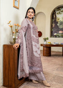 Mauve Rose Pret | 3pcs Chiffon Kurta Set