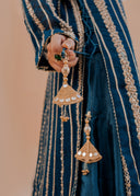 Hania Teal | 3pcs Sharara Set