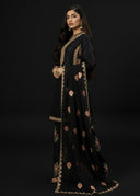 Farshi Luxe Black | 3 Pieces Silk