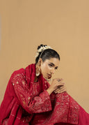 Reha Red | 3pcs Chiffon