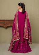 Shocking Dots - 3pc Chiffon Frock