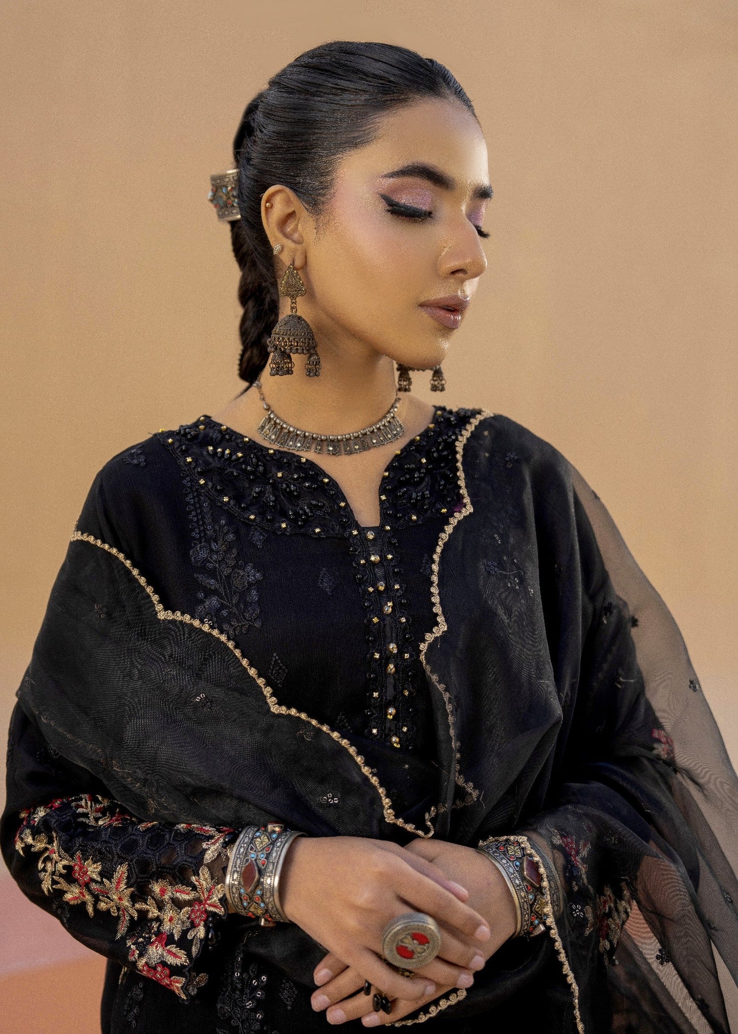 Bakhur Black | 3pcs Chiffon