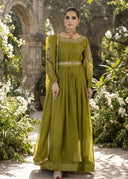 Olive Bliss | 3pcs Chiffon Maxi