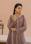 Hania Mauve | 3pcs Sharara Set