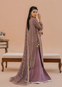 Hania Mauve | 3pcs Sharara Set