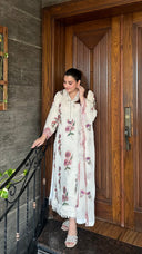 Zaib White - 3pc Chiffon