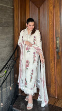 Zaib White - 3pc Chiffon
