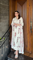 Zaib White - 3pc Chiffon